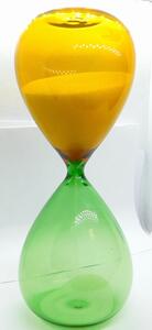 KLENOTY BUDÍN Designové skleněné žluto-zelené přesýpací hodiny 15min. BPH100 (KLENOTY BUDÍN Designové skleněné žluto-zelené přesýpací hodiny 15min. BPH100)