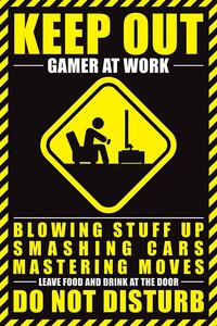 Plakát, Obraz - Gamer At Work, (61 x 91.5 cm)