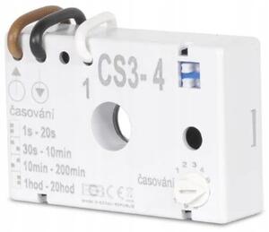 Časový dvojitý vypínač Elektrobock bílý CS3-4B
