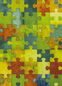 Betap Dětský kusový koberec Puzzle multicolor vícebarevný Rozměr: 250x350 cm
