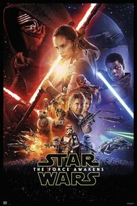 Plakát, Obraz - Star Wars VII - One Sheet, (61 x 91.5 cm)