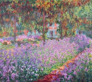 Claude Monet - Obrazová reprodukce The Artist's Garden at Giverny, 1900, (40 x 35 cm)