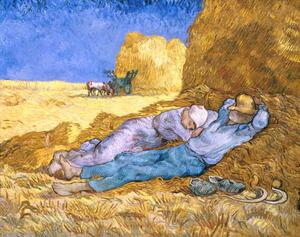 Vincent van Gogh - Obrazová reprodukce Noon, or The Siesta, after Millet, 1890, (40 x 30 cm)