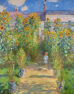Obrazová reprodukce The Artist's Garden at Vetheuil, 1880, Claude Monet