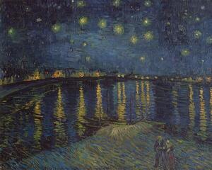 Vincent van Gogh - Obrazová reprodukce Starry Night over the Rhone, 1888, (40 x 30 cm)