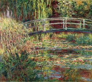 Claude Monet - Obrazová reprodukce Waterlily Pond: Pink Harmony, 1900, (40 x 35 cm)