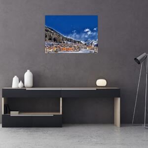 Obraz - Horské městečko (70x50 cm)