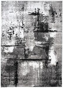 Makro Abra Kusový koberec moderní MAYA Q541D šedý bílý černý Rozměr: 160x230 cm