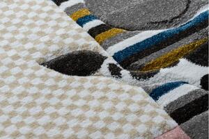 Makro Abra Kusový koberec PETIT ZOO krémový šedý Rozměr: 200x290 cm