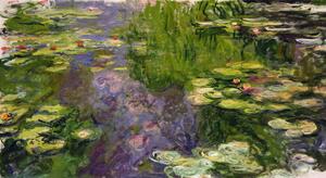 Claude Monet - Obrazová reprodukce Waterlilies, (40 x 22.5 cm)