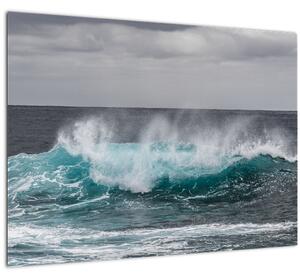 Skleněný obraz - Vlny v oceánu (70x50 cm)
