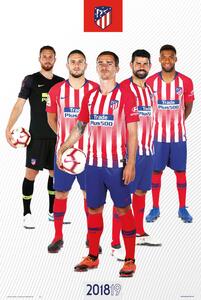 Plakát, Obraz - Atletico Madrid 2018/2019 - Grupo, (61 x 91.5 cm)