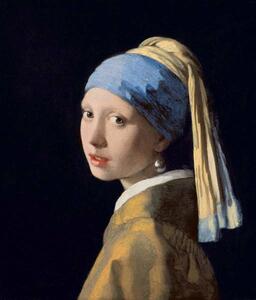 Jan (1632-75) Vermeer - Obrazová reprodukce Girl with a Pearl Earring, c.1665-6, (35 x 40 cm)