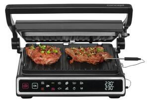 Concept ge3550 - Kontaktní gril s teplotní sondou 2000W/230V černá