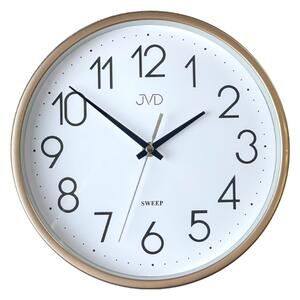 JVD Nástěnné tiché netikající zlaté hodiny JVD HX2487.1 (JVD Nástěnné tiché netikající zlaté hodiny JVD HX2487.1)