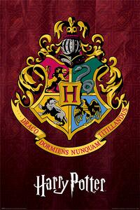 Plakát, Obraz - Harry Potter - Hogwarts School Crest, (61 x 91.5 cm)