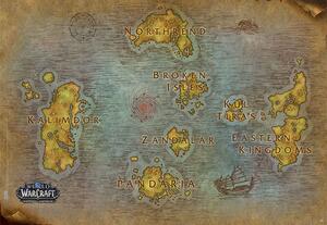 Plakát, Obraz - World Of Warcraft - Map