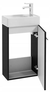 Skříňka s umyvadlem a baterií Deftrans Small 40 x 21,3 x 60 cm černá