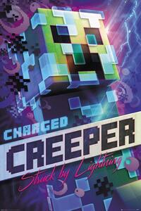 Plakát, Obraz - Minecraft - Charged Creeper, (61 x 91.5 cm)