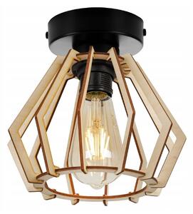 Stropní svítidlo Timber, 1x dřevěné stínítko