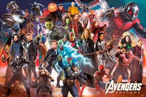 Plakát, Obraz - Avengers: Endgame - Line Up, (91.5 x 61 cm)