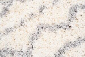 Makro Abra Kusový koberec Shaggy AZTEC FN28A Krémový Rozměr: 80x150 cm
