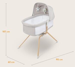 Lionelo - Cestovní postýlka 3v1 MALIN EVO Beige Natural