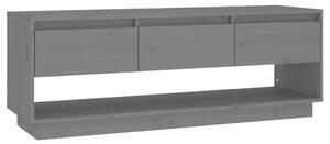 TV skříňka Taft - masivní borové dřevo - 110,5x34x40 cm | šedá