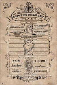 Plakát, Obraz - Harry Potter - Hogwarts School List, (61 x 91.5 cm)