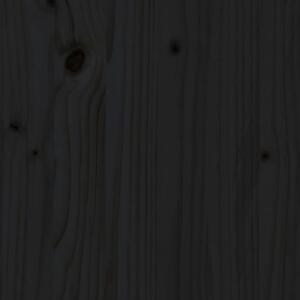 Botník Chats - masivní borové dřevo - 60x34x105 cm | černý