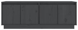 TV skříňka Alamo - masivní borové dřevo - 110x34x40 cm | šedá