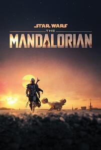 Plakát, Obraz - Star Wars: The Mandalorian - Dusk, (61 x 91.5 cm)