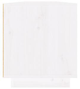 TV skříňka Alamo - masivní borové dřevo - 110x34x40 cm | bílá