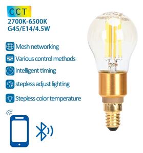 LED Žárovka FILAMENT G45 E14/4,5W/230V 2700-6500K - Aigostar