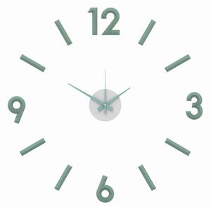 Luxusní zelenkavé nalepovací hodiny MPM E01.3771.40 - průměr 60cm s arabskými číslicemi (Levné nalepovací hodiny s arabskými číslicemi - zelené)
