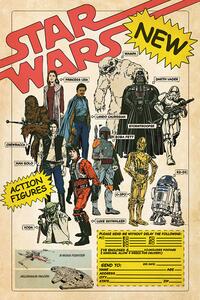Plakát, Obraz - Star Wars - Action Figures