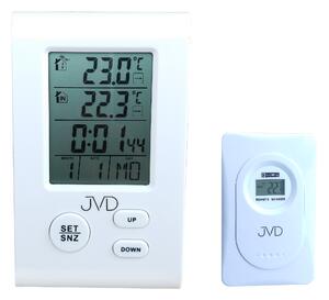 Digitální teploměr JVD T7009 (vnitřní a venkovní teplota čidlem)