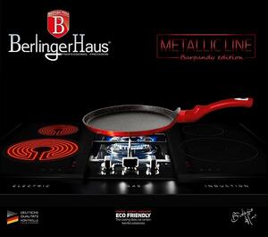 -BERLINGERHAUS BERLINGERHAUS Pánev na palačinky s mramorovým povrchem 25 cm Burgundy Metallic Line BH-1272