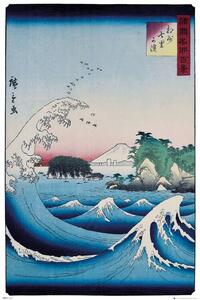 Plakát, Obraz - Hiroshige - The Seven Ri Beach, (61 x 91.5 cm)