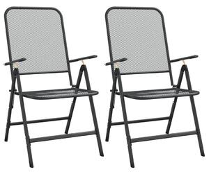 3dílný zahradní jídelní set antracitový tahokov