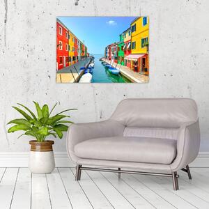Obraz - Ostrov Burano, Benátky, Itálie (70x50 cm)