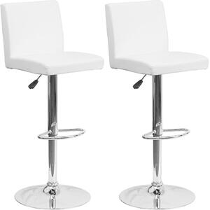 2x Barová židle Hawaj CL-7004 | bílá