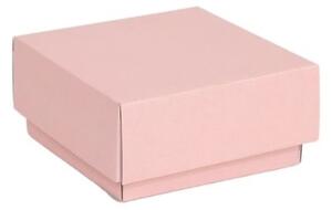 Dárková krabička s víkem 100x100x50 mm, růžová