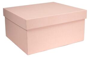 Dárková krabička s víkem 300x300x150 mm, růžová
