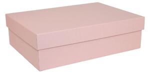Dárková krabička s víkem 350x250x100 mm, růžová