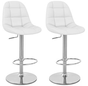 2x Barová židle Hawaj CL-8023 | bílá
