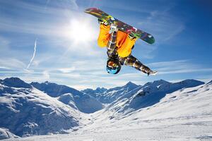 Plakát, Obraz - Snowboard - Flip