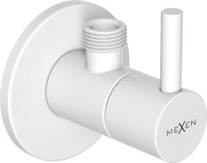Mexen R2, rohový ventil pro baterii 1/2"x3/8", bílá, 79972-20