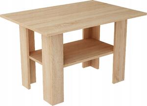 Kávový stolek Meble Bestseller obdélníkový 87,01 x 60,01 x 55,01 cm dub sonoma, vícebarevný