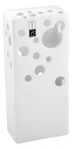 Váza Quadro High bílá 10x6x23